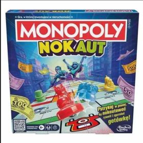Monopoly Knockout - Fast Dealing Property Trading Game - 2-8 Players