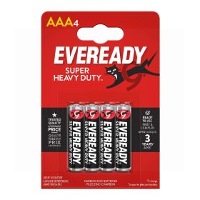 Eveready AAA Super Heavy Duty Batteries 4 pack