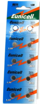 EUNICELL AG11 1.5V BATTERY - PACK OF 10