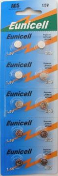 EUNICELL AG5 1.5V BATTERY - PACK OF 10