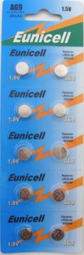 EUNICELL AG9 1.5V BATTERY - PACK OF 10