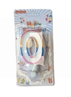 Celebrations Birthday Candle - Age Zero - 9cm