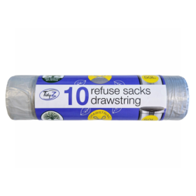 Silver Drawstring Refuse Sacks