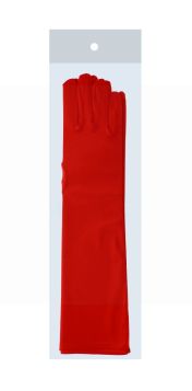 RED LONG LADIES GLOVES