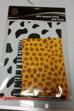 Animal Print Eva Pack - 6 Piece