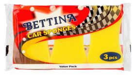 Bettina Car Sponge - Yellow - Pack of 3