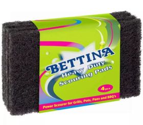 Bettina Heavy Duty Scouring Pads - Green - Pack of 4