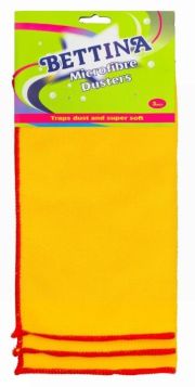 Bettina Microfibre Dusters - Yellow - Pack Of 3