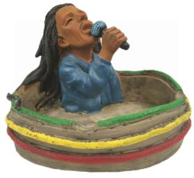 RASTA RESIN ASHTRAY - 10 X 13CM