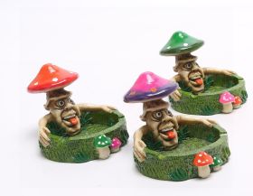 LITTLE MUSHROOM RESIN ASHTRAY - 10 X 13CM