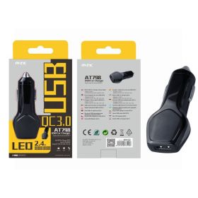 MTK USB Car Charger 2.4A - Black
