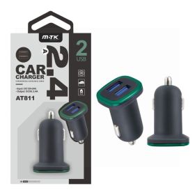 MTK 2 USB Car Charger 2.4A - Black