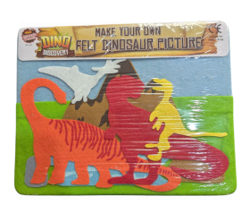 A TO Z DINO DISCOVERY - MYO FELT DINOSAUR PICTURE - SMALL - 23 X 18CM