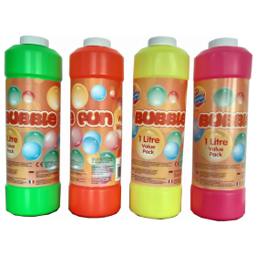 A to Z Bubble Mania - Bubble Fun with Wand - Assorted Colours - 1L