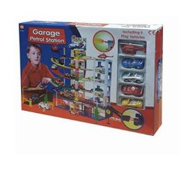 Hot Rodz Multi Storey Garage Petrol Station Including 5 Playing Vehicles