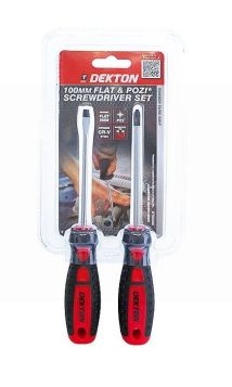 Dekton 100MM Flat & Pozi Screwdriver Set