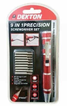 Dekton 9-in-1 Precision Screwdriver Set