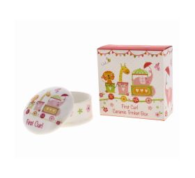 FIRST CURL GIRL CERAMIC TRINKET BOX
