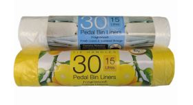 Fragranced Pedal Bin Liners With Tie Handles - Pack Of 30 - Assorted Scents