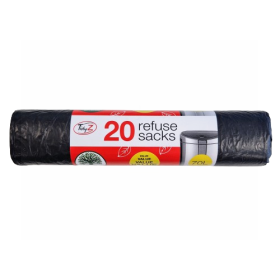 Tidyz Extra Strong Extra Thick Refuse Sacks - 70 Litres - Pack Of 20
