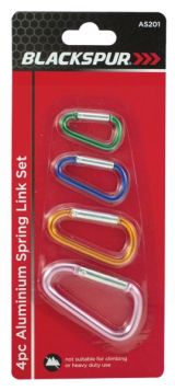 Blackspur Aluminium Spring Link Set - Pack of 4