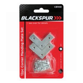 Blackspur Corner Mending Plate Set - Pack of 12