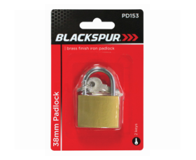 Blackspur Brass Padlock - 38mm