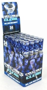 Cyclone Pre Rolled Clear Cone - Blueberry - Pack Of 24