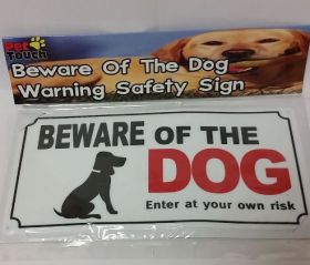 Beware Of The Dog Warning Safety Sign