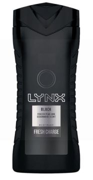 Lynx Black Shower Gel - Fresh Charge - 225ml