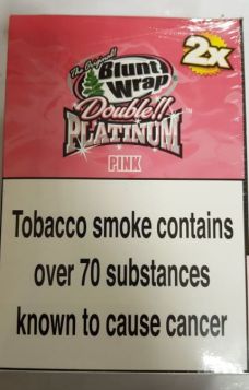 Original Blunt Wrap Double Platinum Pink - Pack Of 50