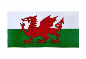WELSH FLAG BEACH TOWEL: PROUDLY VIBRANT