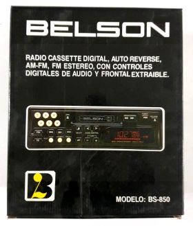 BELSON RADIO CASSETTE DIGITAL, AUTO REVERSE, AM-FM