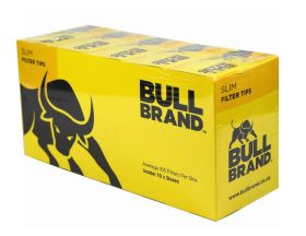Bull Brand Slim Filter Tips - 10 Box X 165 Filter Tips