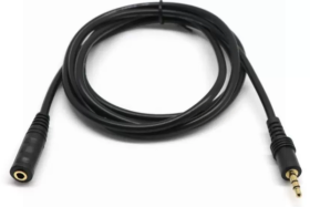 Babz DC 3.5MM Male to Female Cable - Black - 1.5M
