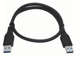 Babz USB Cable AM-AM - Black - 1M