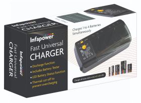 Infapower Fast Universal Battery Charger with Battery Tester