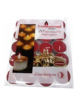 Carlingford Nightlight Candles - Cinnamon - Pack of 20