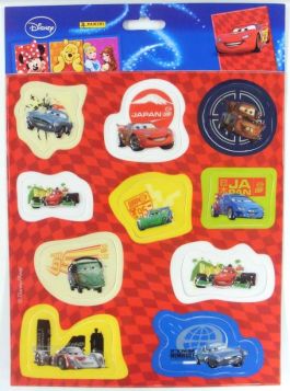 Disney Panini 3D Stickers - Cars - Pack Of 10 - Assorted Designs