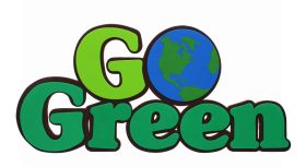 3D GO GREEN FOAM SIGN12IN