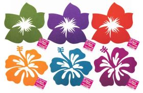14.5IN FELT FLORAL WALL DECORATION ASSORTED