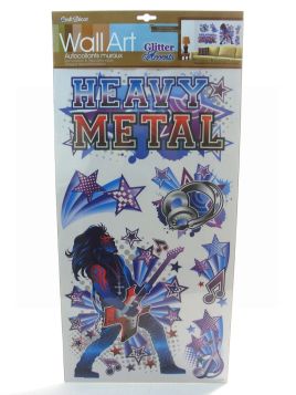 WALL ART AUTOCOLLANTS MURAUX HEAVY METALL