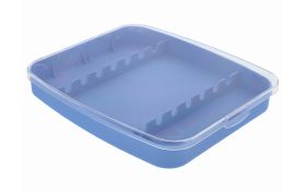 CAKE DECORATING TOOL CASE- BLUE