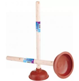 DID Rubber Plunger with Wooden Handle