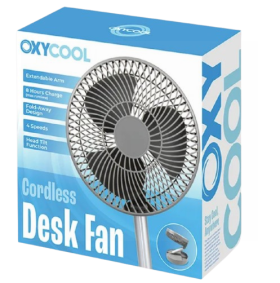 OxyCool 7.8" Extendable Cordless Fan