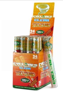 Cyclone Pre Rolled Clear Cone - Tiki Tango - King Size - Pack Of 24