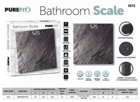  DIGITAL SCALES TEMPERED GLASS 28 X 28 CM ASSORTED