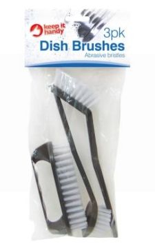 Assorted Dish Washing Brushes - Pack of 3