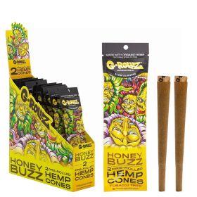 G-ROLLZ KING SIZE 2 HEMP CONES - HONEY BUZZ - PACK OF 12