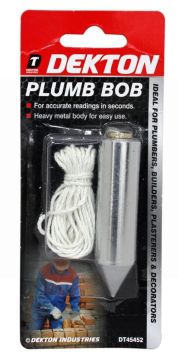 Dekton Heavy Metal Plumb Bob - Silver